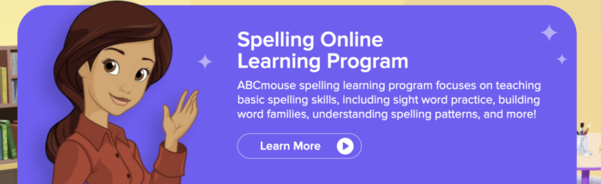 ABCmouse online spelling program. 